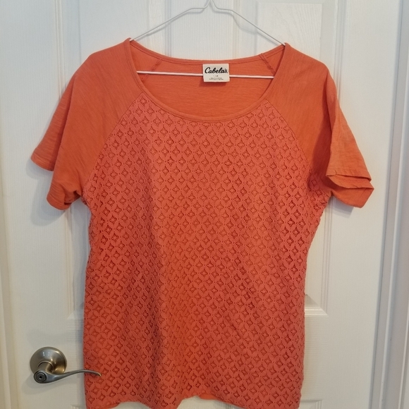 Cabela’s Bundle of Two Lace Detail Front Shirts L - Picture 6 of 9